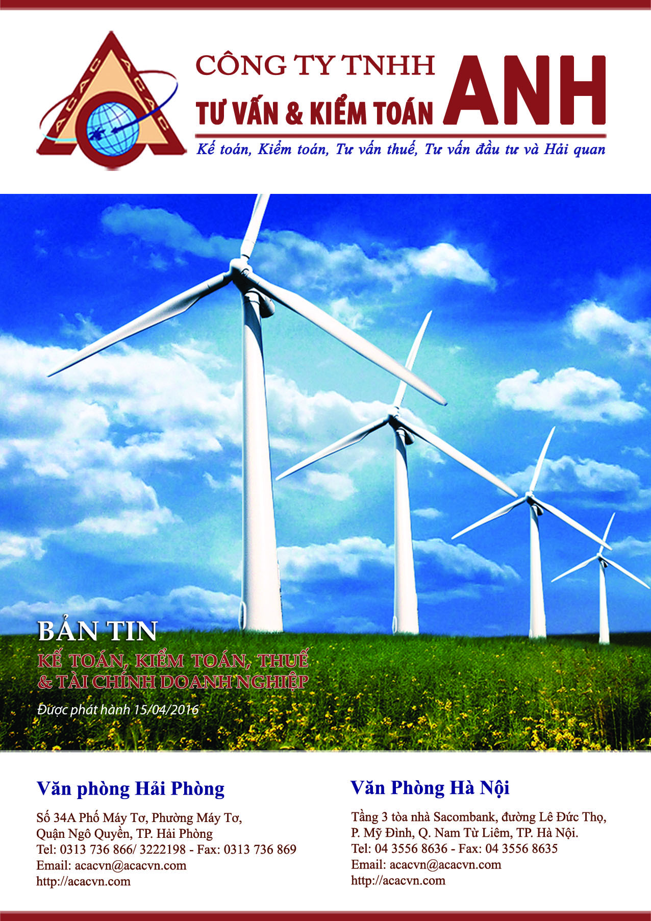 BẢN TIN ĐẦU TƯ TÀI CHÍNH PHÁT HÀNH 15/4/2016