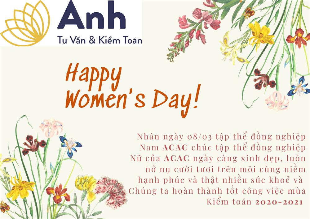 Chúc mừng ngày Quốc tế phụ nữ 08*03